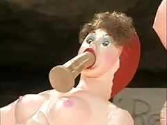 Vintage roliga skräck filmen parodi med dildo