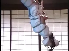 Asiatiska sjuksköterska shibari bondage