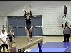 Blond tonåring pawg gymnast