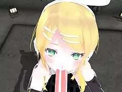 3D hentai rin vocaloid pov