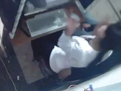 Marocko voyeur. Ungt par i cybercafe
